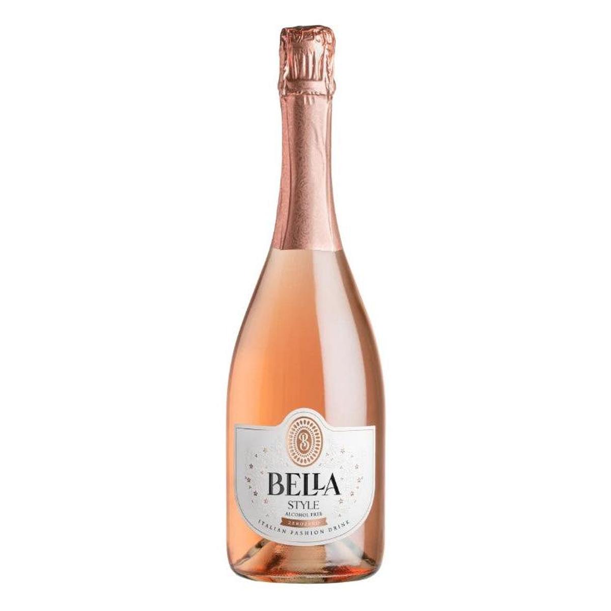 Bella Glamour Zero/Zero Rosato 0,0% Alcohol 0,75 ltr.