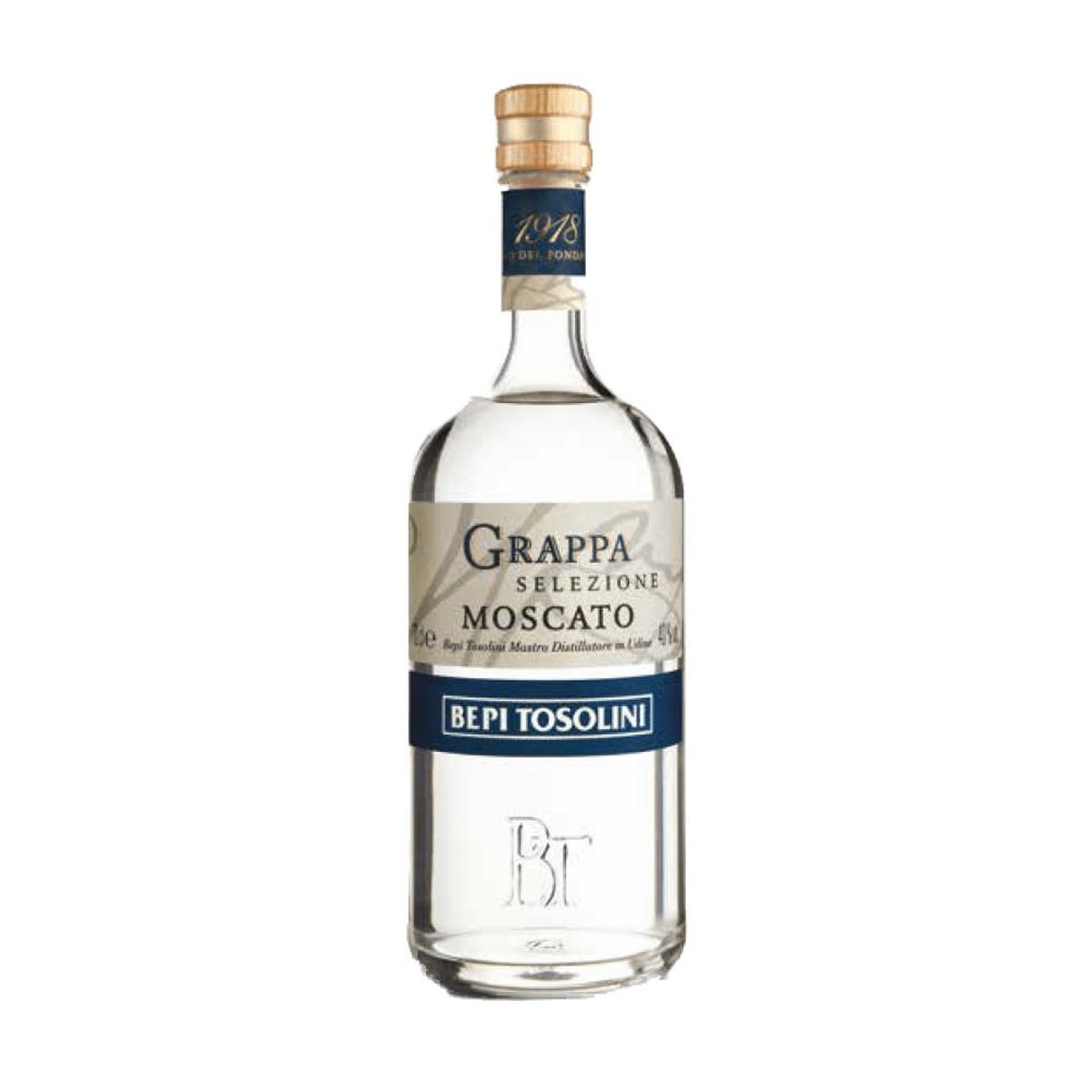 Bepi Tosolini Grappa Moscato 40% vol. BOX 0,50 ltr