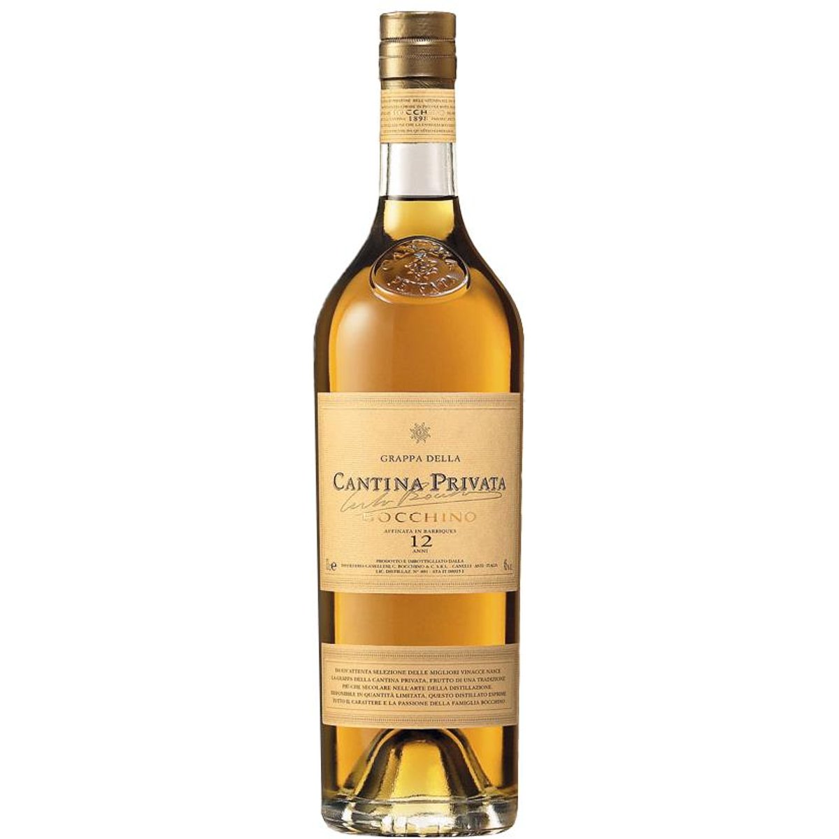 Bocchino Grappa Cantina Privata 12 Anni 45% 0,70 ltr.