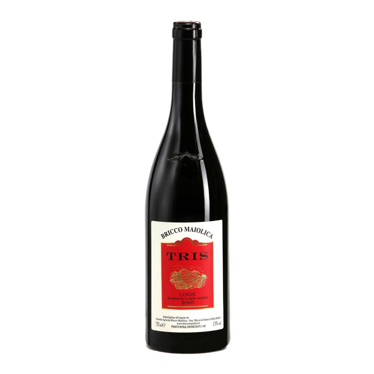 Bricco Maiolica Langhe Rosso Tris DOC 0,75 ltr.