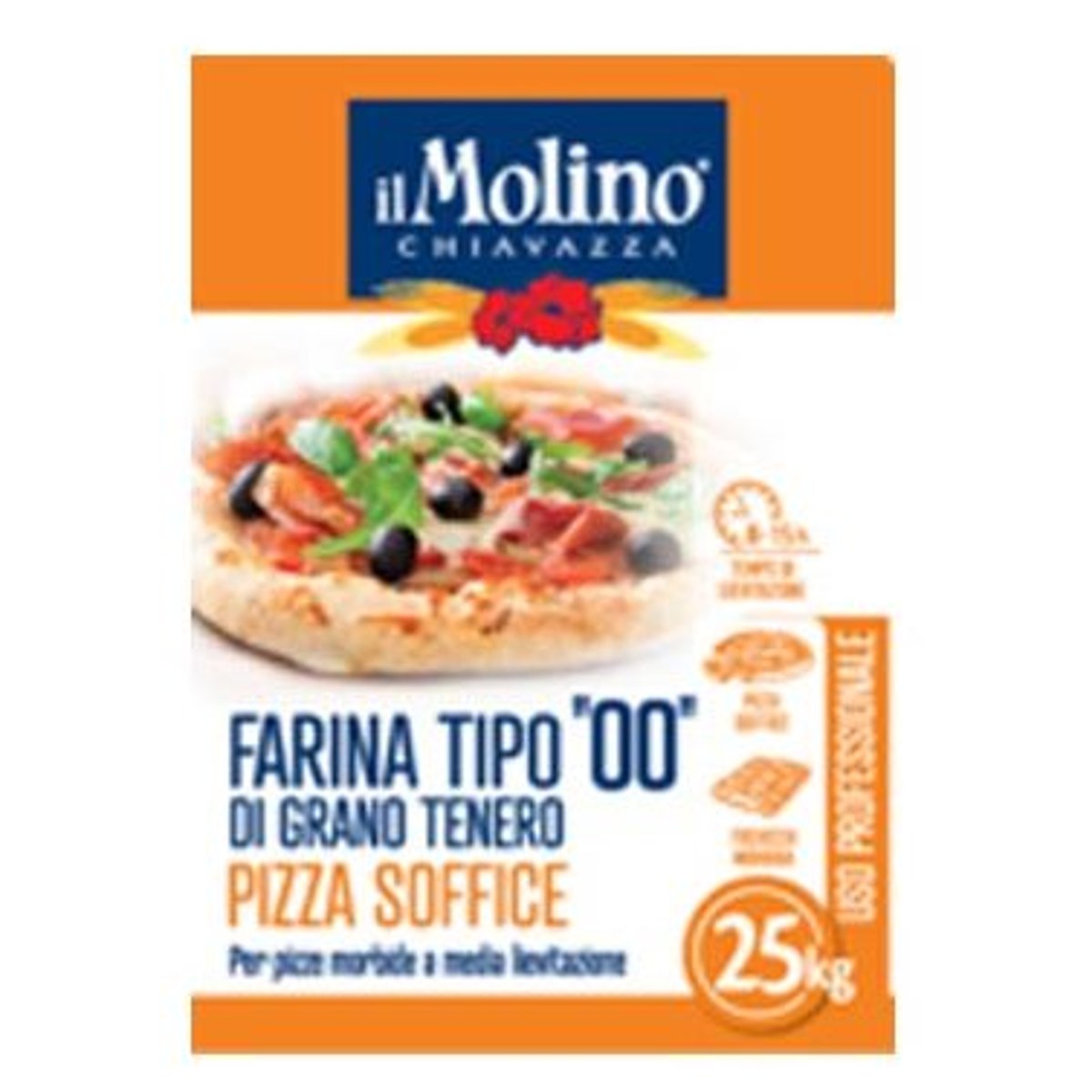 Molino di Chiavazza Farina 00 di Grano Tenero per Pizza 25kg