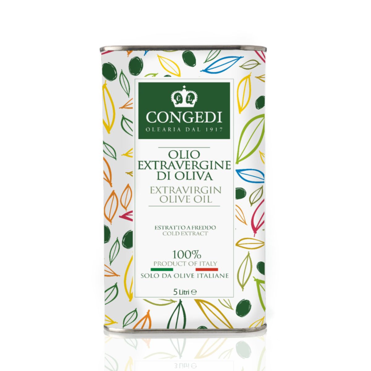 Congedi Olio Extra Vergine Delicato 100% Italiano 5,00 ltr.