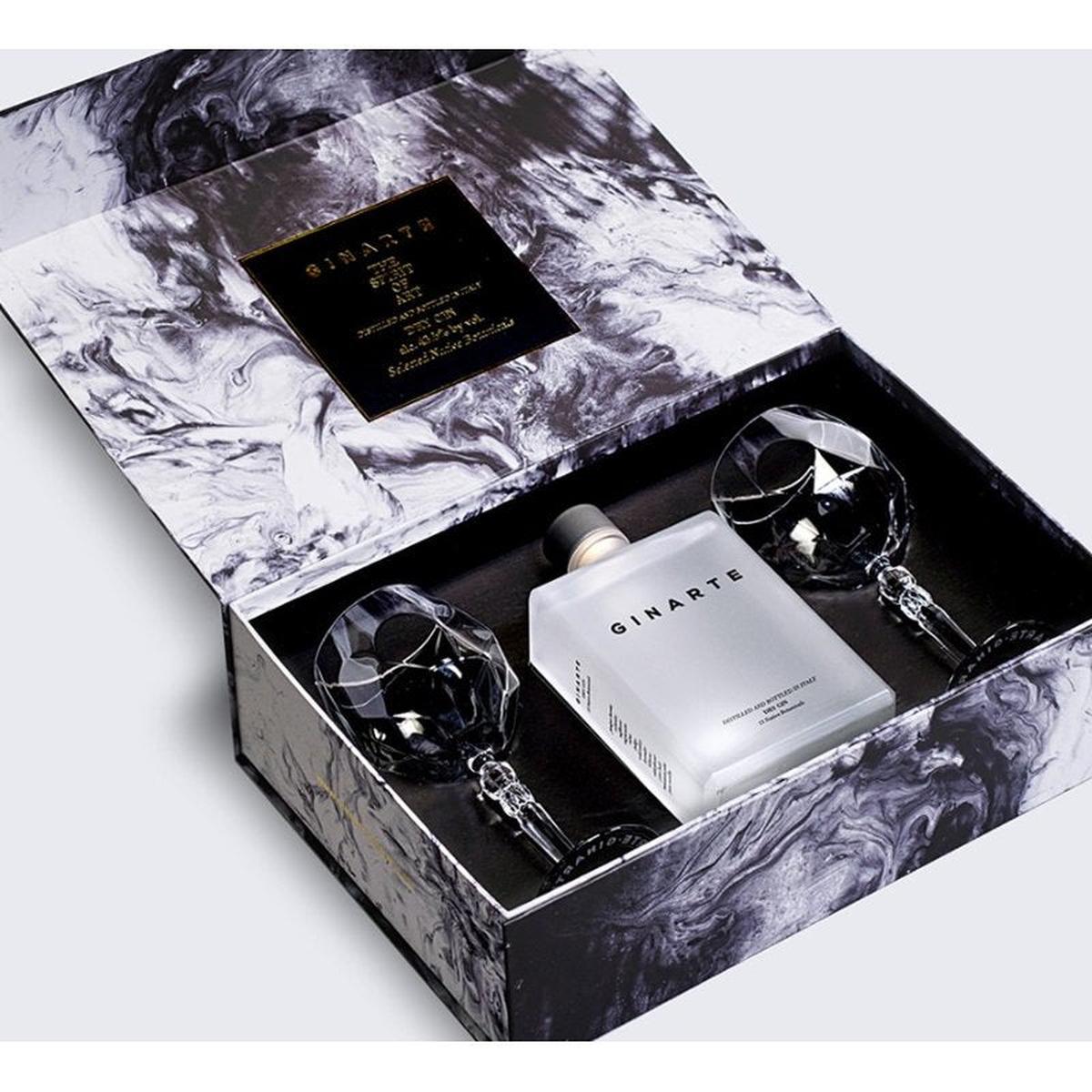 Ginarte Dry Gin 43,5% 0,70 ltr. + 2 glasses box