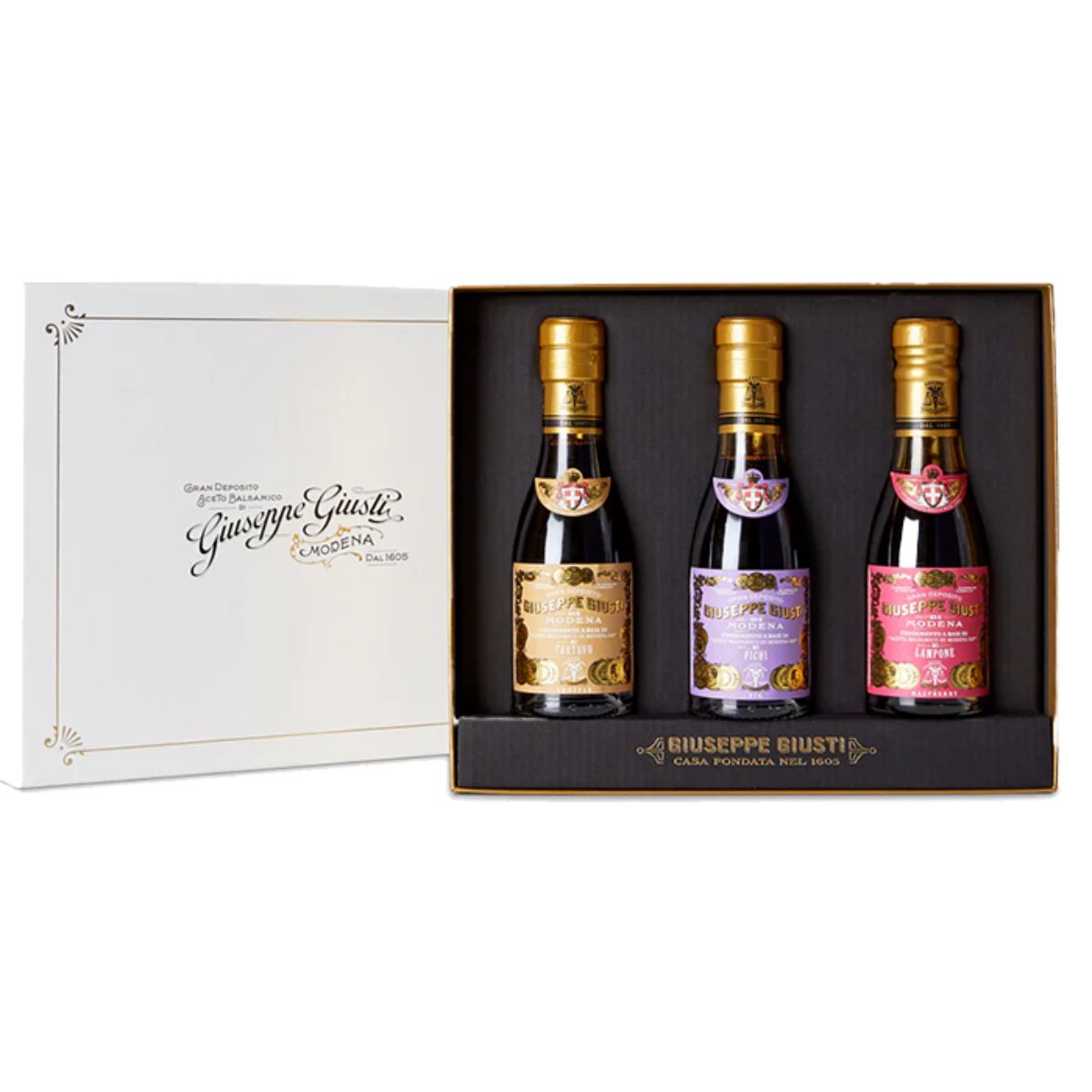 Giusti Tris Balsamici - Tartufo, Fichi, Lamponi 3x 100ml