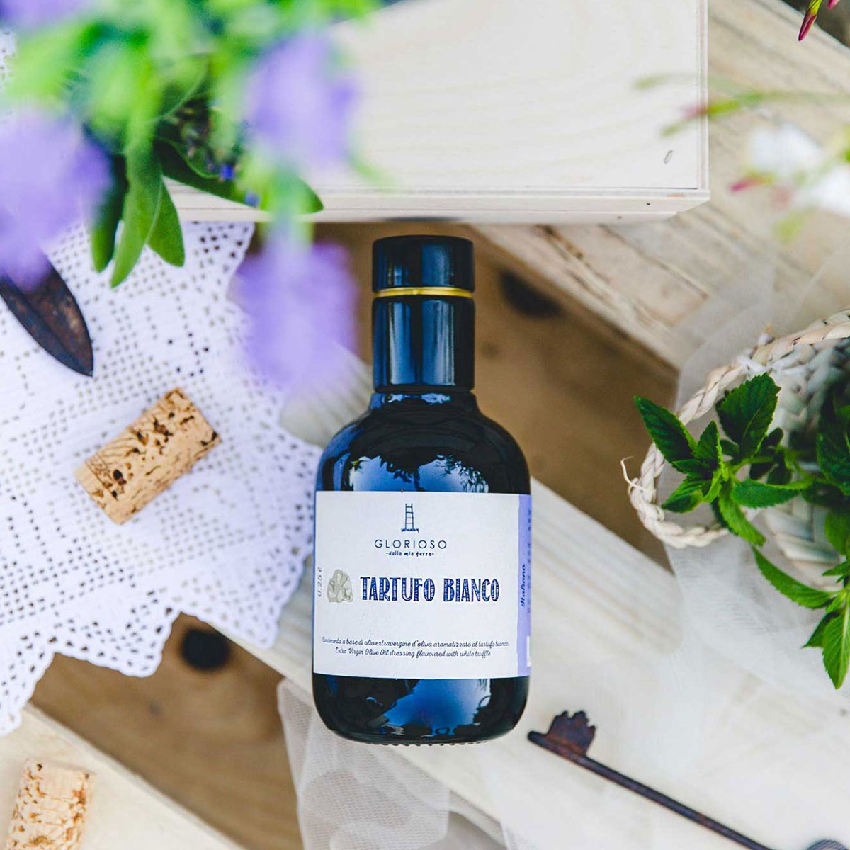 Glorioso Olio Extra Vergine di Oliva al Tartufo Bianco 0,25 ltr.