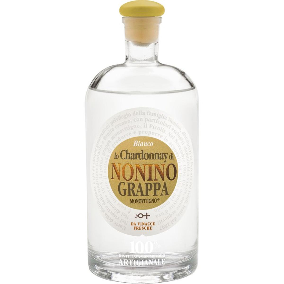 Nonino Grappa Monovitigno Lo Chardonnay Bianco 41% 0,70 ltr.