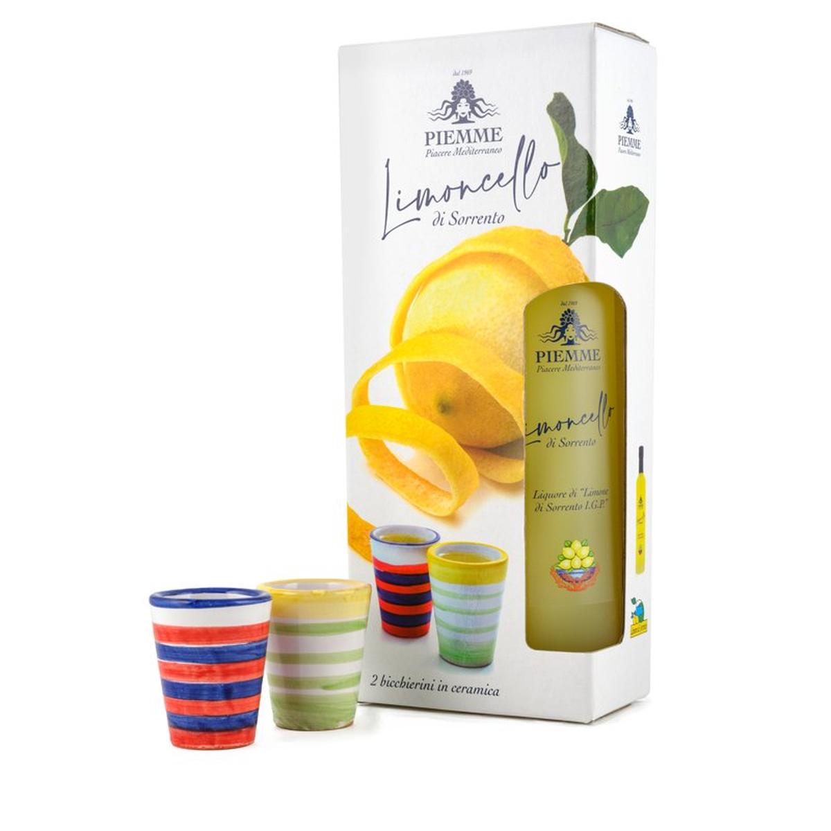 Piemme Limoncello di Sorrento 32% + 2 Bicchieri 0,50 ltr.