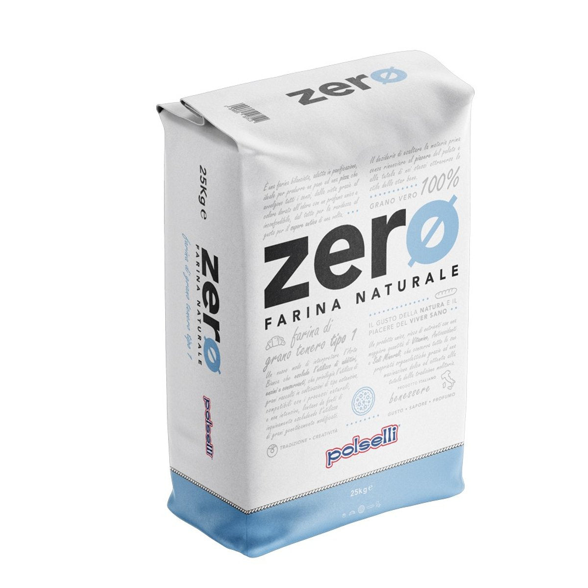 Polselli ZERO Tipo 1 Farina Grano Tenero 25kg