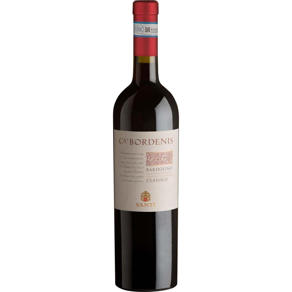 Santi Bardolino Classico Ca'Bordenis DOC 0,75 ltr.