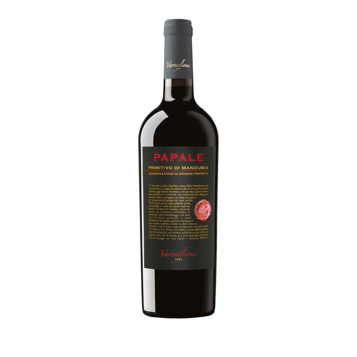 Varvaglione Papale Rosso Primitivo di Manduria 0,75 ltr.