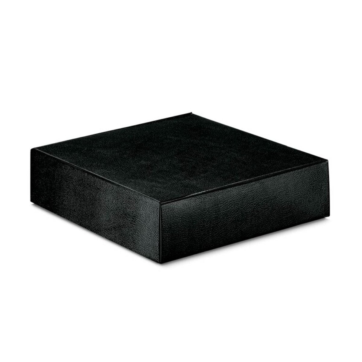 Luxe wijndoos zwart - 3 flessen