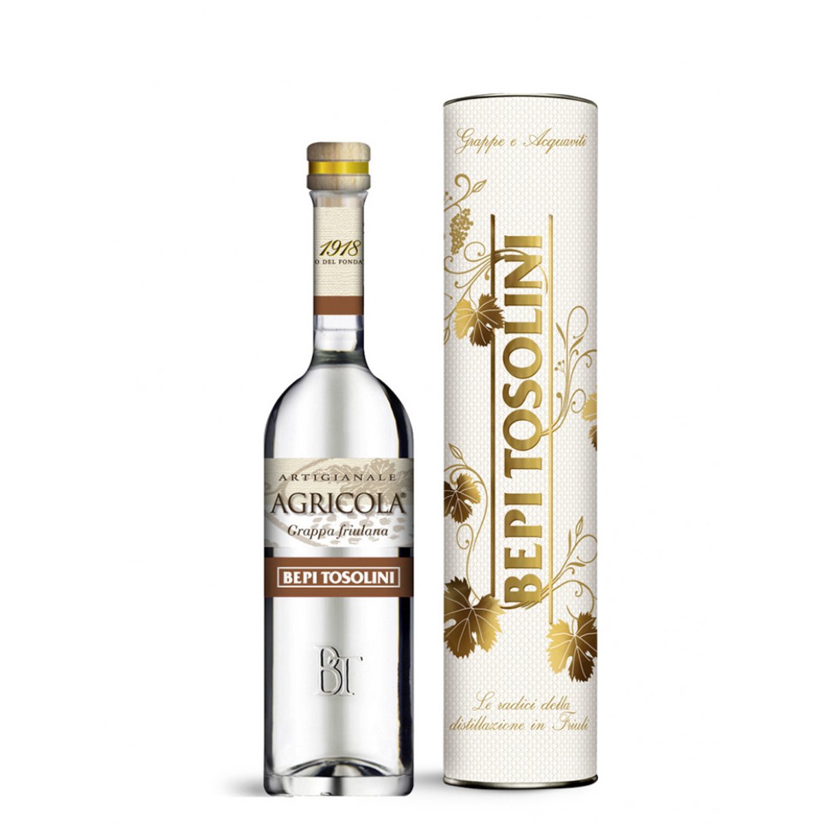 Bepi Tosolini Grappa Agricola 50% vol. BOX 0,50 ltr