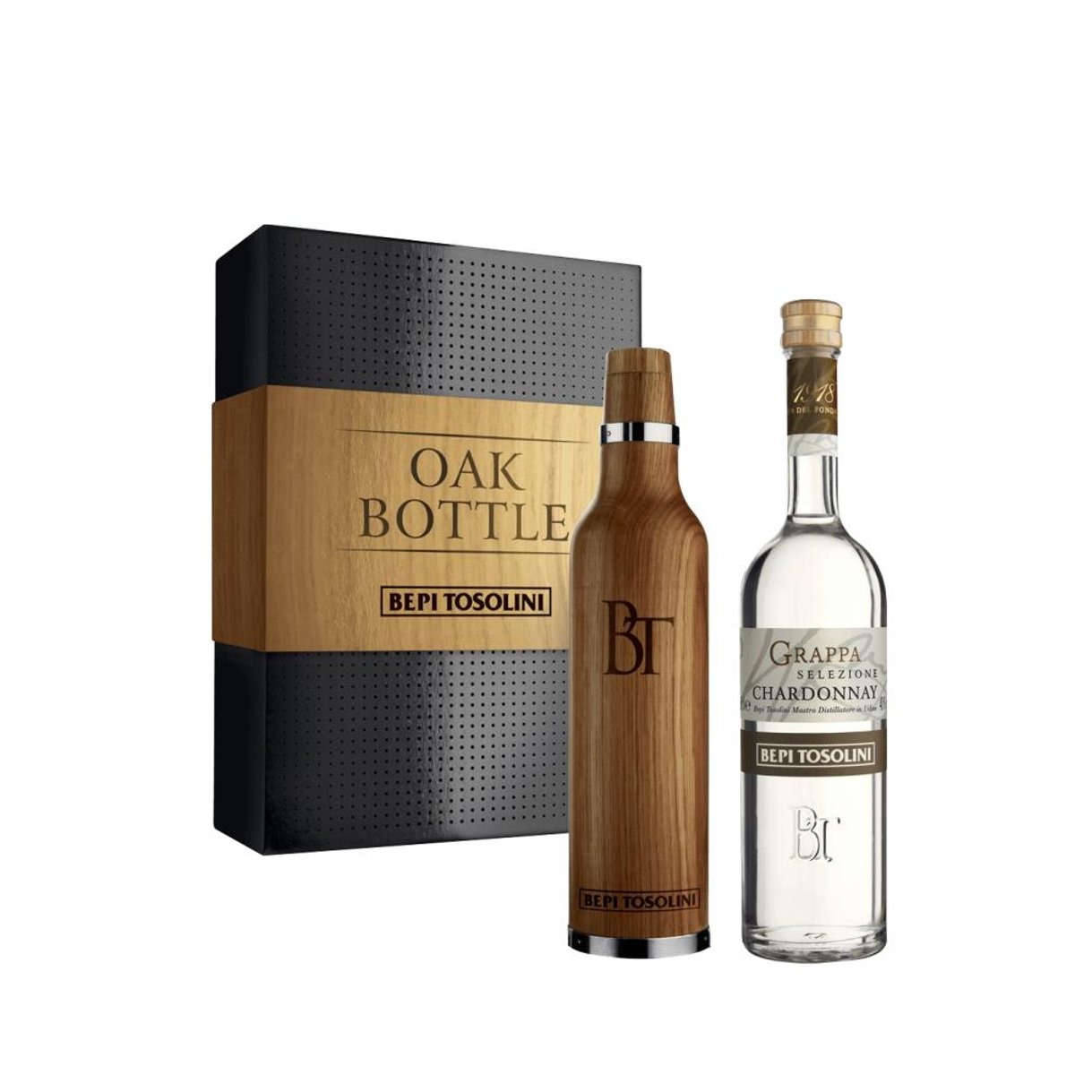 Bepi Tosolini Grappa Chardonnay Oak Bottle 40% vol. 0,50 ltr