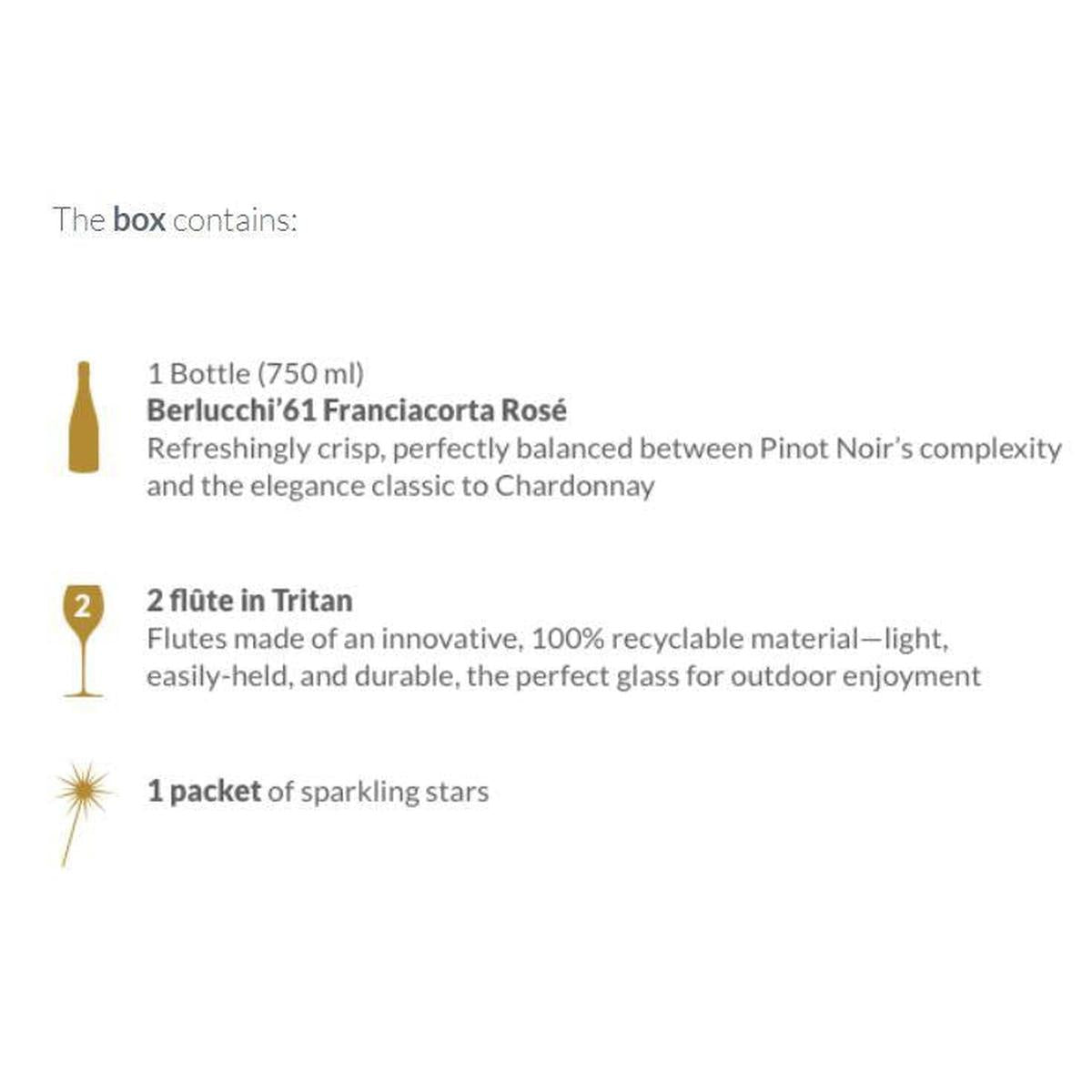 Berlucchi Sparkling Stars Franciacorta '61' Rosé