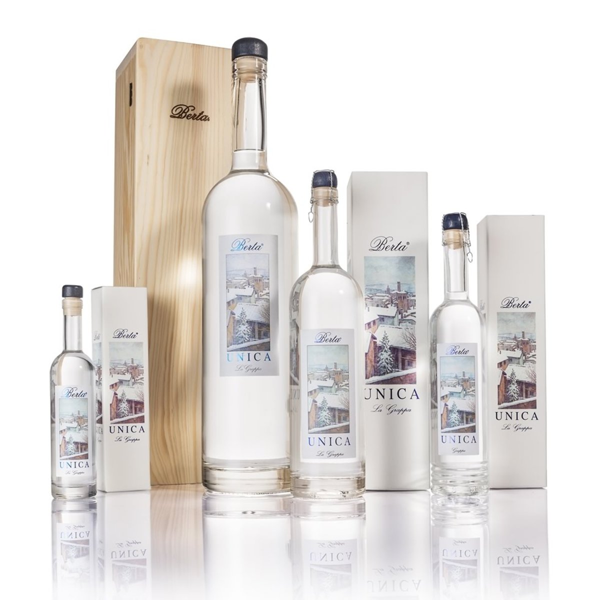 Berta Grappa Unica 43% 1,00 ltr.