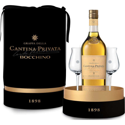 Bocchino Grappa Cantina Privata 8 Anni box/glass 0,70 ltr.