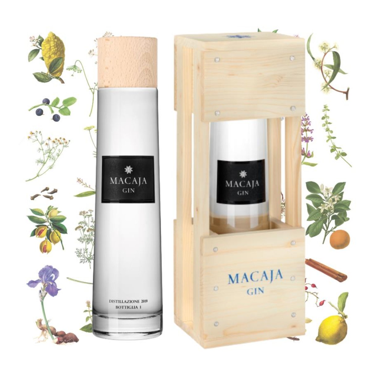 Bocchino Gin Macaja 46,8% 0,50 ltr.