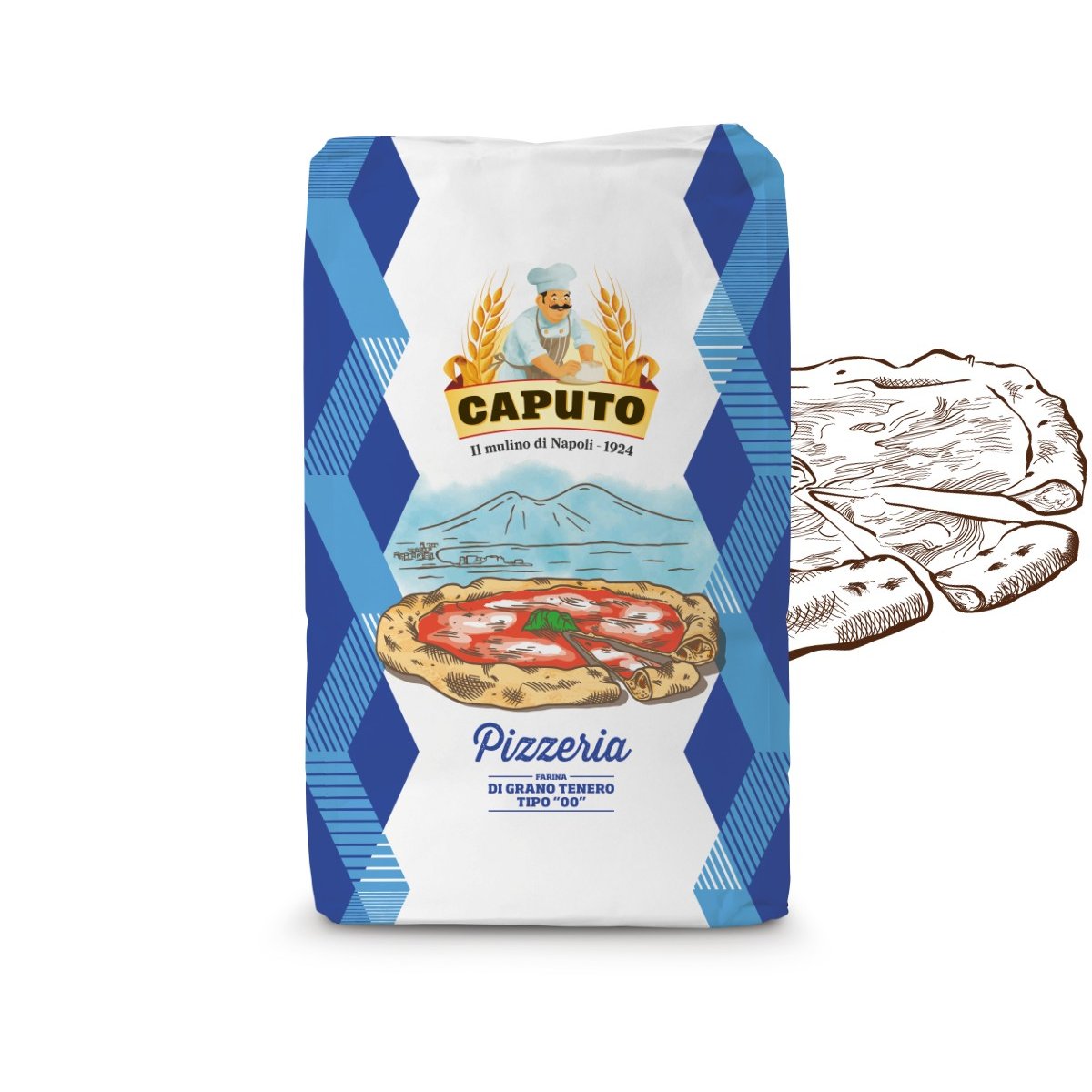 Caputo Blu Pizzeria Farina Grano Tenero Tipo 00 per Pizza 25kg