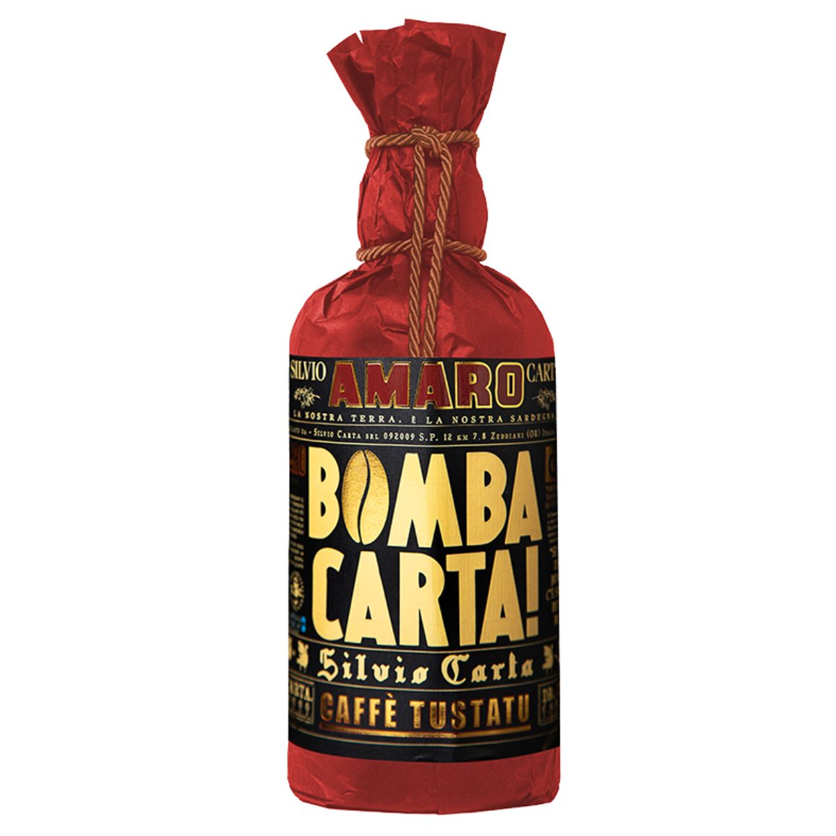 Silvio Carta Amaro Bomba Carta! Caffè Tustatu 26% 0,70 ltr.