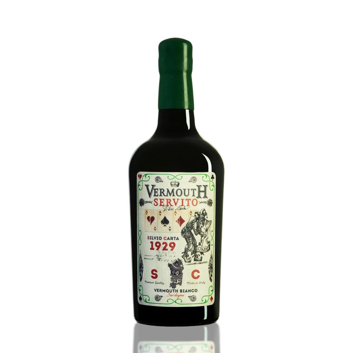 Silvio Carta Vermouth Servito Bianco  16% 0,75 ltr.