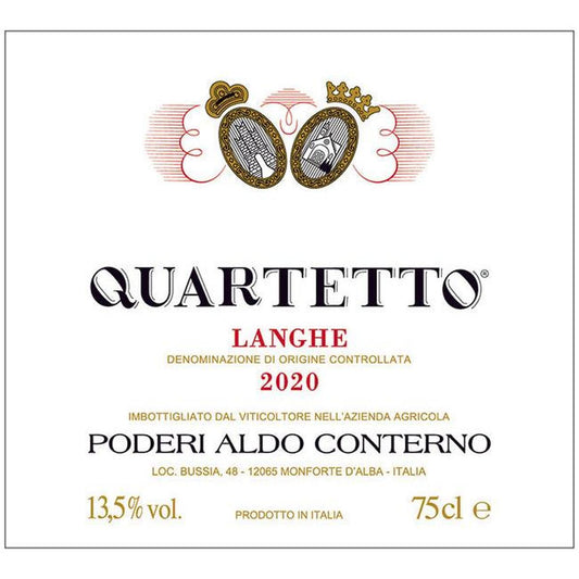 Conterno Aldo Il Quartetto Langhe Rosso DOC 0,75 ltr.