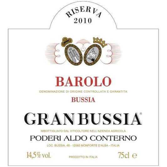 Conterno Aldo Barolo Riserva Gran Bussia DOCG 0,75 ltr.