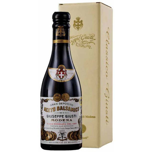 Giusti Balsamico 2 Medaglie d'Oro 8Y + Box 0,25 ltr.