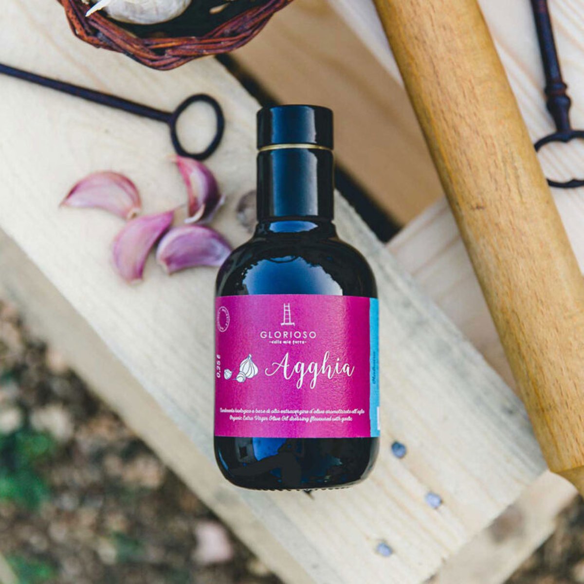 Glorioso Olio Extra Vergine di Oliva all'Aglio 0,25 ltr.