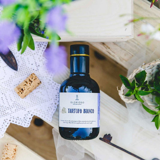 Glorioso Olio Extra Vergine di Oliva al Tartufo Bianco 0,25 ltr.