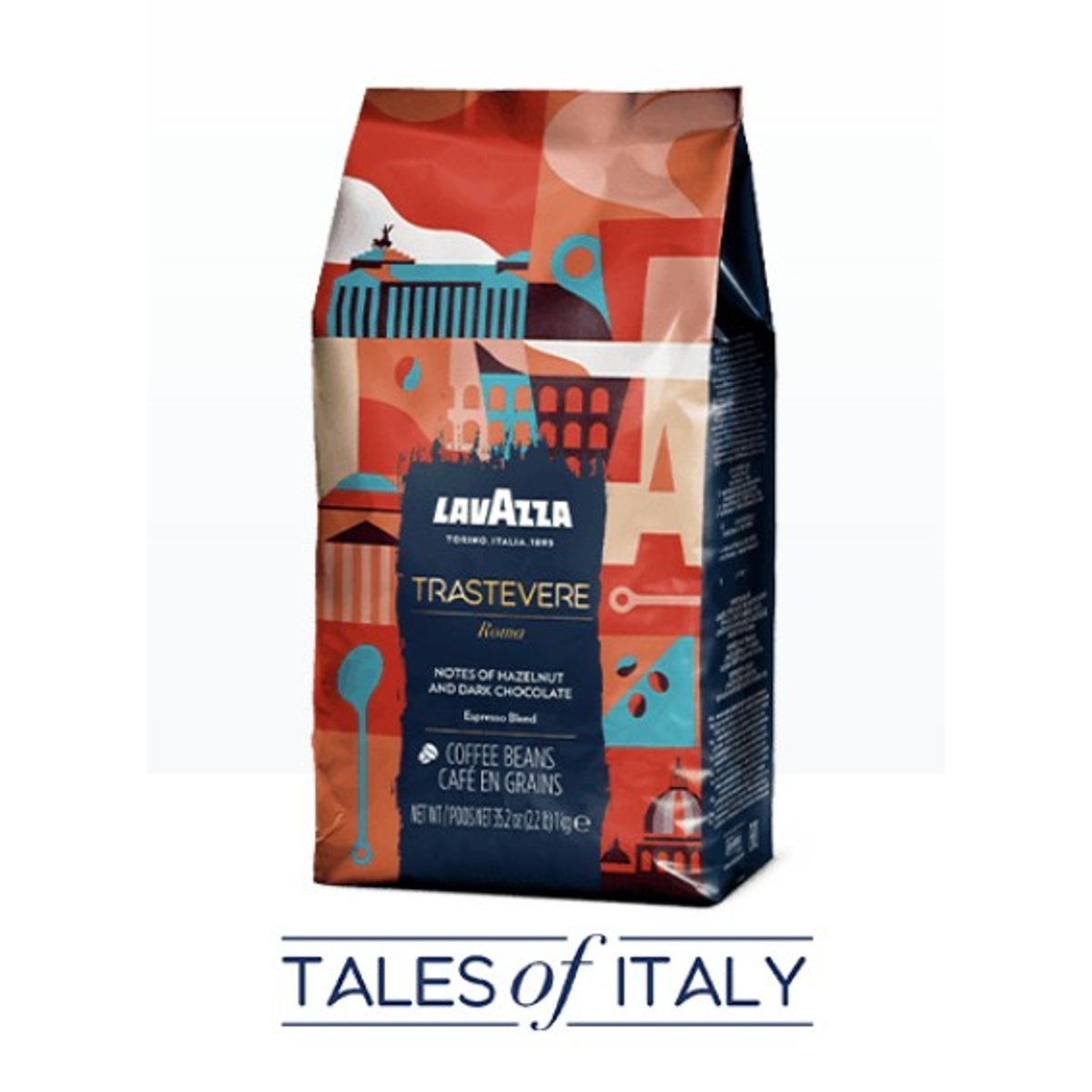 Lavazza Tales of Italy Trastevere Roma Grani 1kg