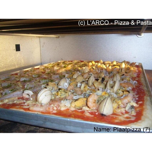 Plaatpizza "Vis" +/- 3 kg