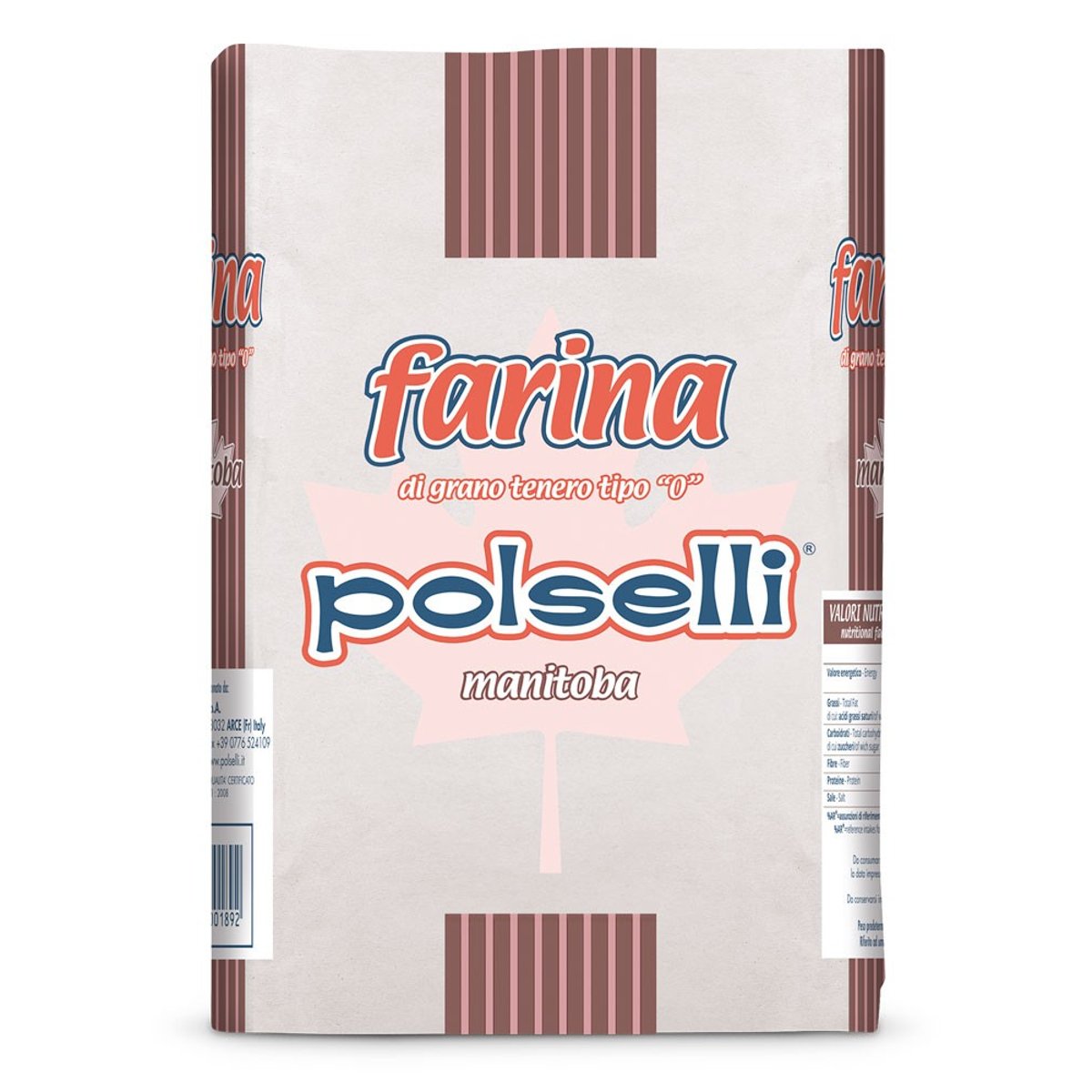 Polselli Manitoba Farina Grano Tenero Tipo 0 per Pane 25kg