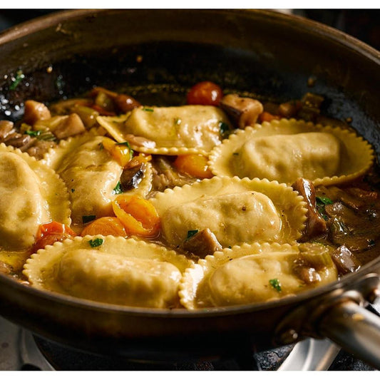 Ravioloni con Funghi di Bosco e Tartufo