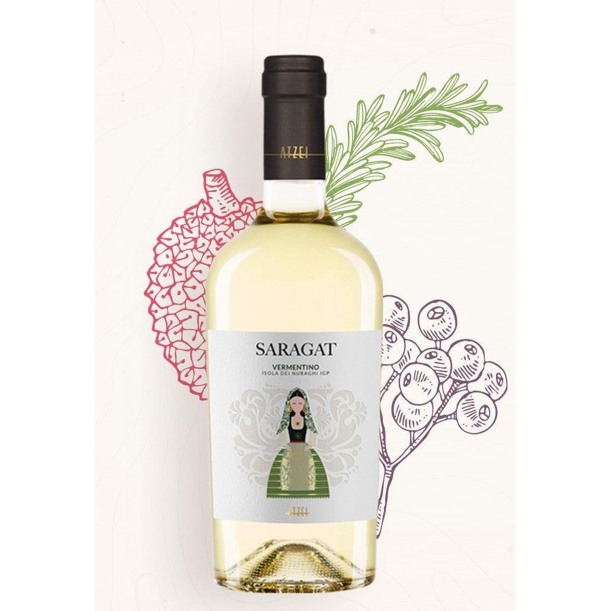 Atzei Saragat Vermentino Isola dei Nuraghi IGP 0,75 l.