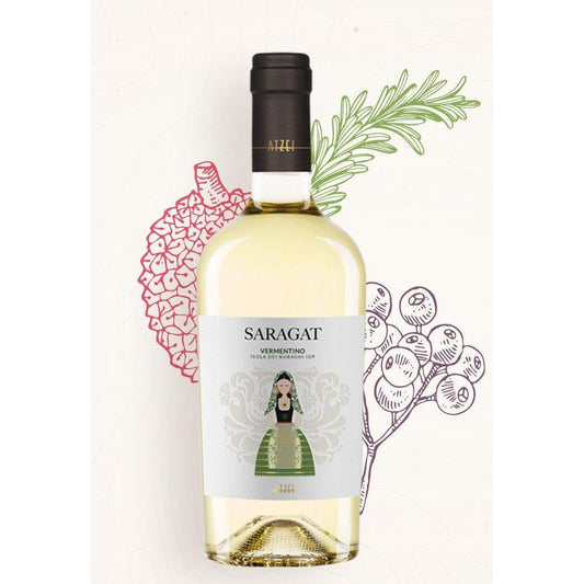 Atzei Saragat Vermentino Isola dei Nuraghi IGP 0,75 l.