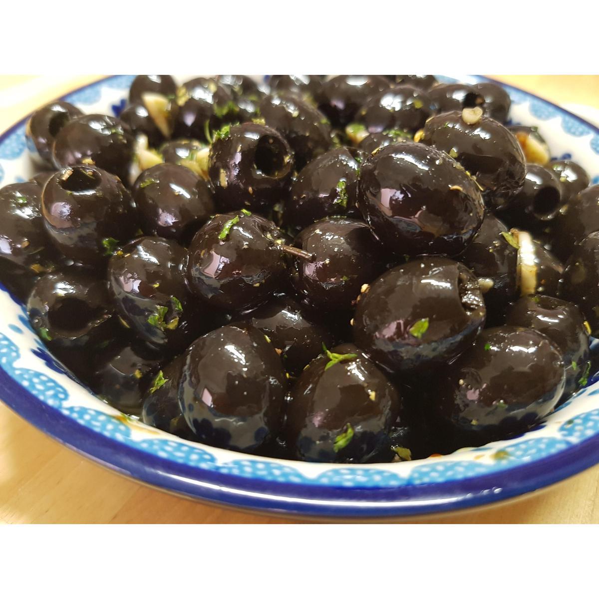 Zwarte olijven in olijfolie 50gr