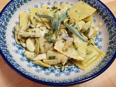 Ravioli Carciofi e Salvia