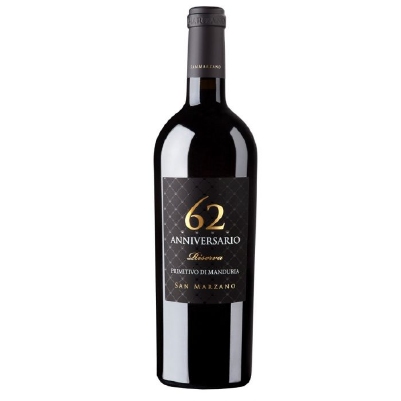 San Marzano 62 Ann.Primitivo di Manduria Riserva 0,75 ltr.
