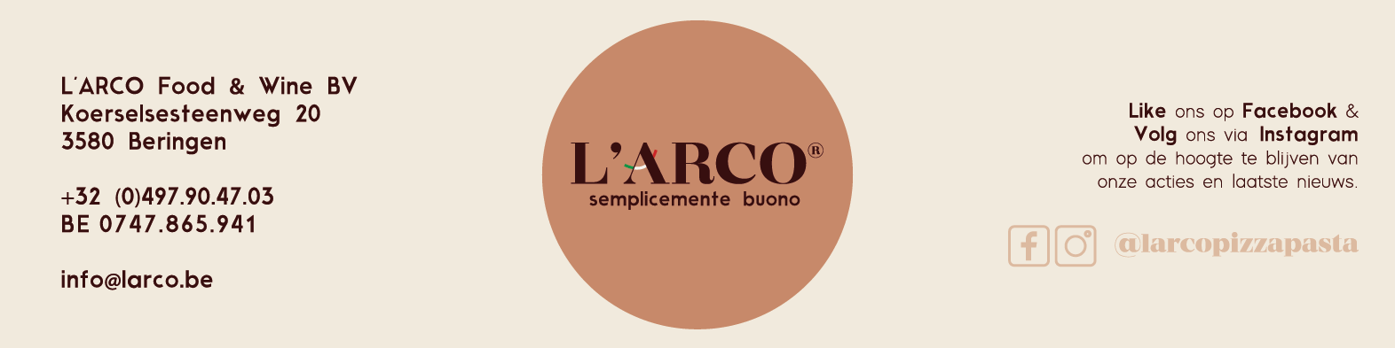 L'ARCO Banner